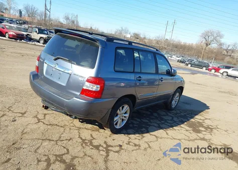 2006 Toyota Highlander Hybrid Limited V6 z USA, uszkodzony, nr VIN JTEDW21A360009251